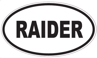 RAIDER - Oval Sticker