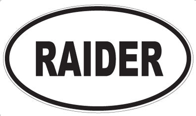 RAIDER - Oval Magnet