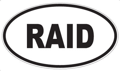 RAID - Oval Magnet