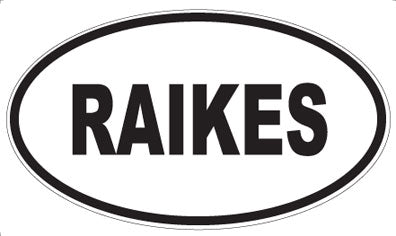 RAIKES - Oval Magnet