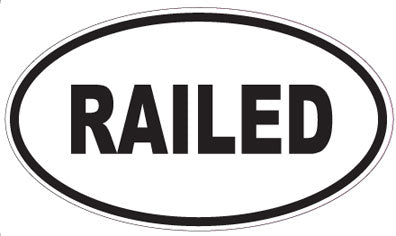 RAILED - Oval Sticker