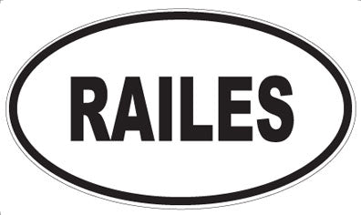 RAILES - Oval Magnet
