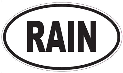 RAIN - Oval Sticker