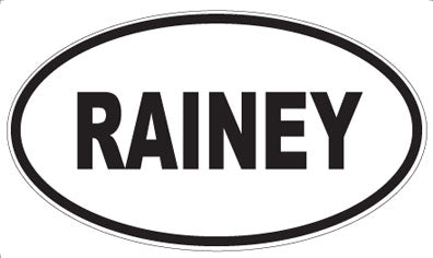 RAINEY - Oval Magnet