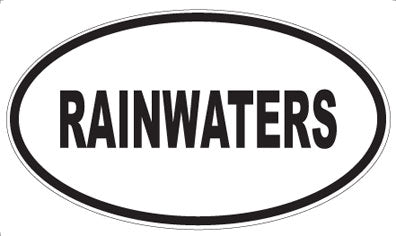 RAINWATERS - Oval Magnet