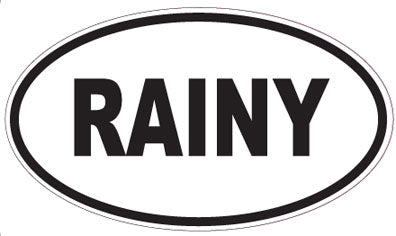 RAINY - Oval Magnet