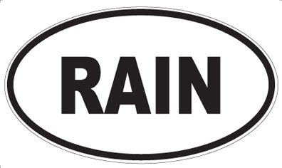 RAIN - Oval Magnet