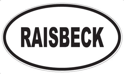 RAISBECK - Oval Magnet