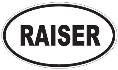 RAISER - Oval Sticker