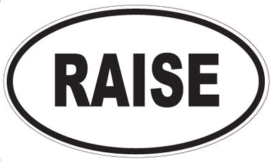 RAISE - Oval Magnet