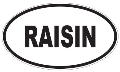 RAISIN - Oval Magnet