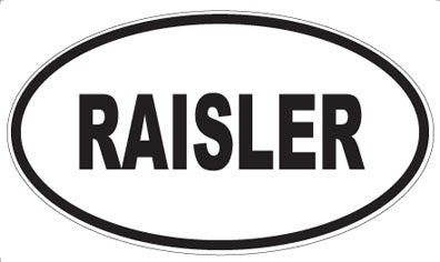 RAISLER - Oval Magnet