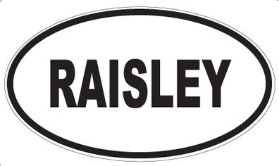 RAISLEY - Oval Magnet