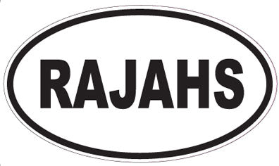 RAJAHS - Oval Sticker