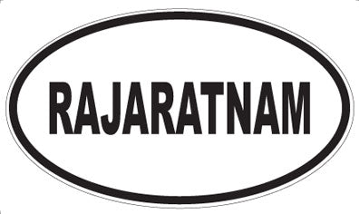 RAJARATNAM - Oval Magnet