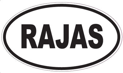 RAJAS - Oval Magnet