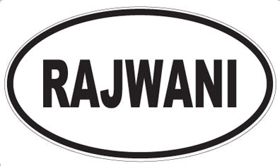 RAJWANI - Oval Magnet