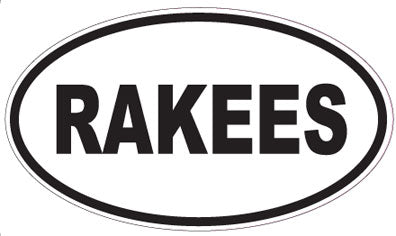 RAKEES - Oval Sticker