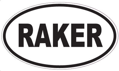 RAKER - Oval Sticker