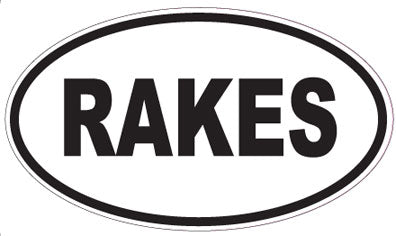 RAKES - Oval Sticker