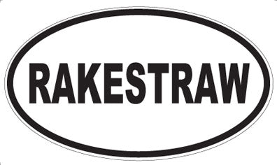 RAKESTRAW - Oval Magnet