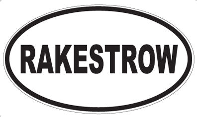 RAKESTROW - Oval Magnet