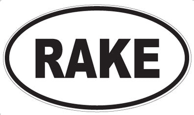 RAKE - Oval Magnet