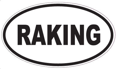 RAKING - Oval Sticker