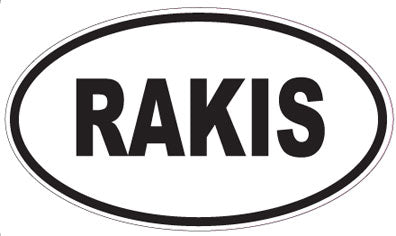 RAKIS - Oval Sticker