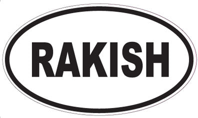 RAKISH - Oval Sticker