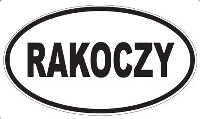 RAKOCZY - Oval Magnet