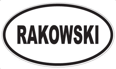 RAKOWSKI - Oval Magnet