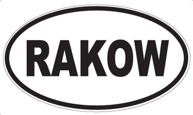 RAKOW - Oval Magnet