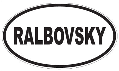RALBOVSKY - Oval Magnet