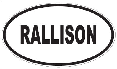 RALLISON - Oval Magnet