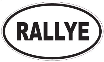 RALLYE - Oval Sticker