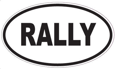 RALLY - Oval Magnet