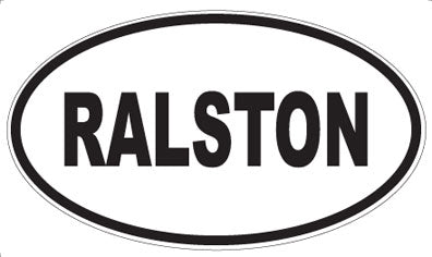 RALSTON - Oval Magnet