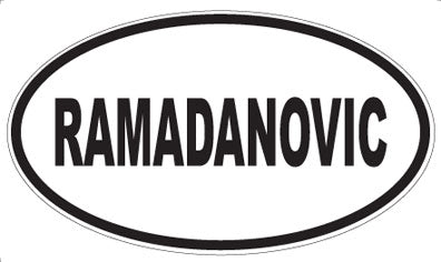 RAMADANOVIC - Oval Magnet