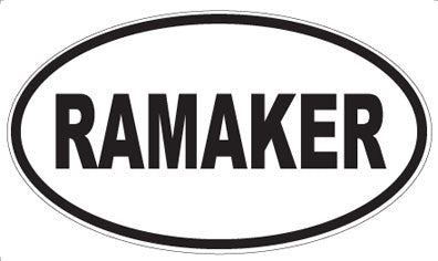 RAMAKER - Oval Magnet
