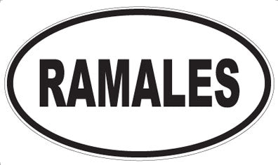RAMALES - Oval Magnet