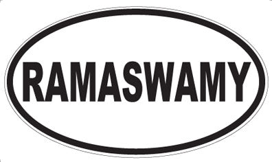 RAMASWAMY - Oval Sticker