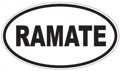 RAMATE - Oval Sticker