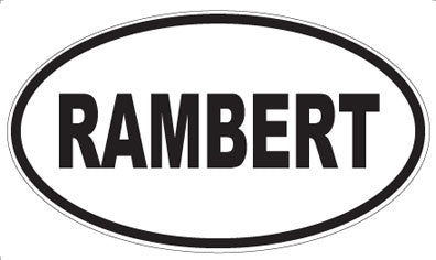 RAMBERT - Oval Magnet