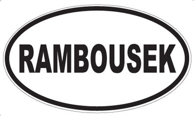 RAMBOUSEK - Oval Magnet