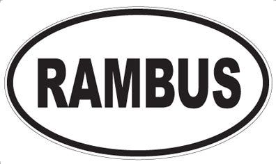 RAMBUS - Oval Magnet