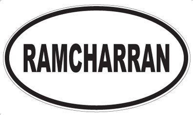 RAMCHARRAN - Oval Magnet