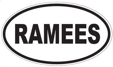 RAMEES - Oval Sticker
