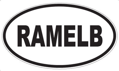 RAMELB - Oval Magnet