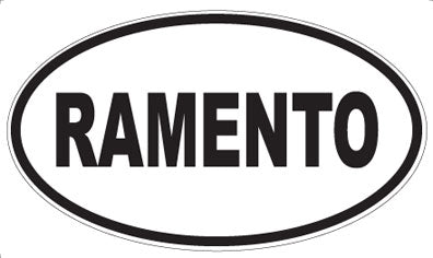 RAMENTO - Oval Magnet